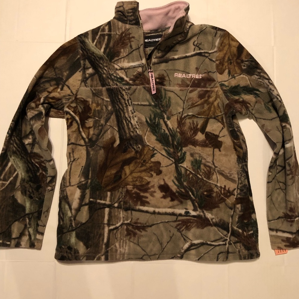 Real tree fleece pullover m women’s